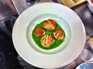 Scallops With Parsley Coulis